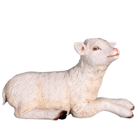 Baby Goat Laying Life Size Statue - LM Treasures 
