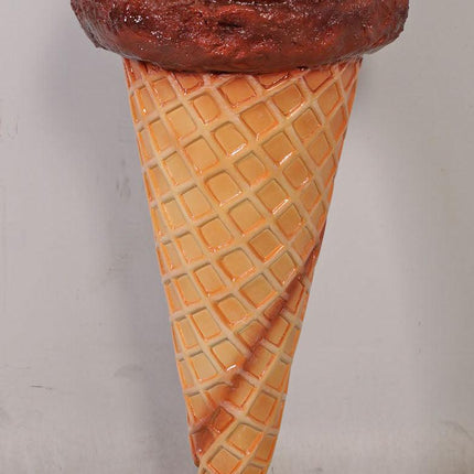 One Scoop Chocolate Ice Cream Over Sized Statue - LM Treasures 