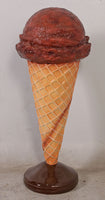 One Scoop Chocolate Ice Cream Over Sized Statue - LM Treasures 