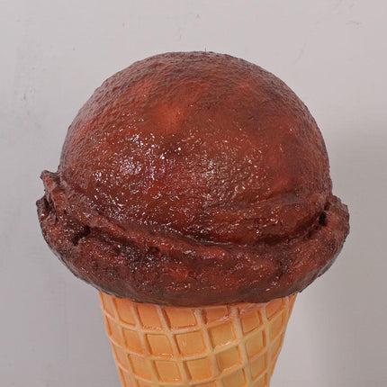 One Scoop Chocolate Ice Cream Over Sized Statue - LM Treasures 