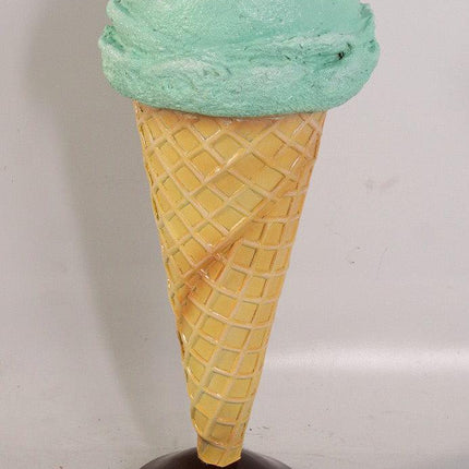 One Scoop Mint Ice Cream Over Sized Statue - LM Treasures 