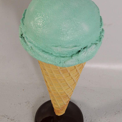 One Scoop Mint Ice Cream Over Sized Statue - LM Treasures 