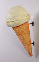 Hanging One Scoop Vanilla Ice Cream Over Sized Statue - LM Treasures 
