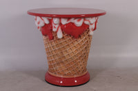 Ice Cream Table And Chairs Set Over Sized Statue - LM Treasures 