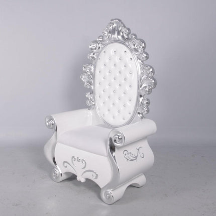 White Santa Throne Life Size Christmas Statue - LM Treasures 