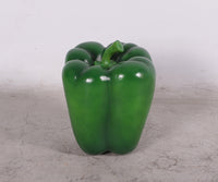 Vegetable Bell Pepper Green Over Sized Restaurant Prop Resin Statue - LM Treasures 