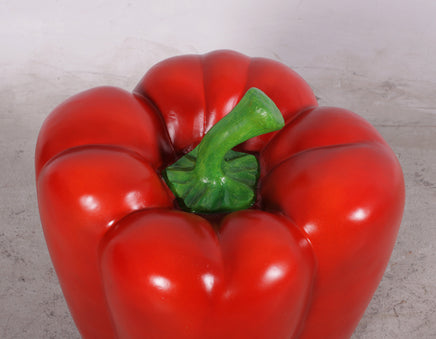 Vegetable Bell Pepper Red Over Sized Restaurant Prop Resin Statue - LM Treasures 