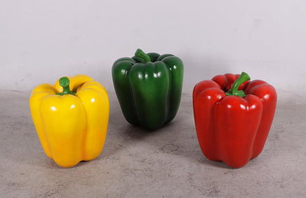 Vegetable Bell Pepper Yellow Over Sized Restaurant Prop Resin Statue - LM Treasures 
