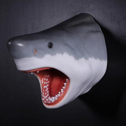 Large Great White Shark Head Statue - LM Treasures 