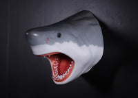 Large Great White Shark Head Life Size Statue - LM Treasures 