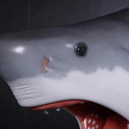 Large Great White Shark Head Statue - LM Treasures 