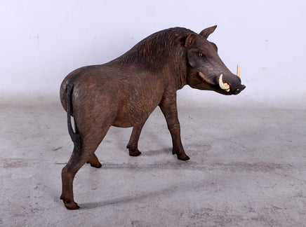 Wild African Warthog Life Size Statue - LM Treasures 