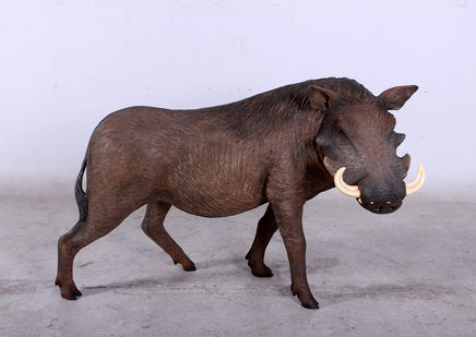 Wild African Warthog Life Size Statue - LM Treasures 