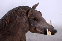 Wild African Warthog Life Size Statue - LM Treasures 