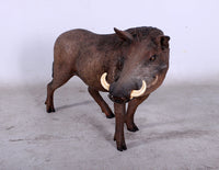 Wild African Warthog Life Size Statue - LM Treasures 
