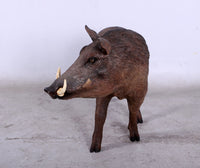 Wild African Warthog Life Size Statue - LM Treasures 