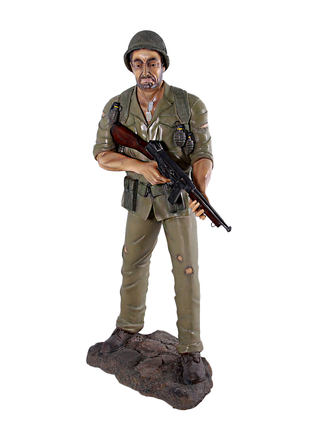 Soldier WWII Life Size Military Statue - LM Treasures 