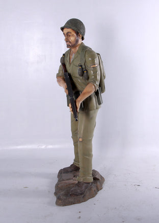 Soldier WWII Life Size Military Prop Resin Decor Statue - LM Treasures 