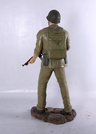 Soldier WWII Life Size Military Prop Resin Decor Statue - LM Treasures 