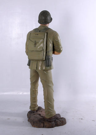 Soldier WWII Life Size Military Prop Resin Decor Statue - LM Treasures 