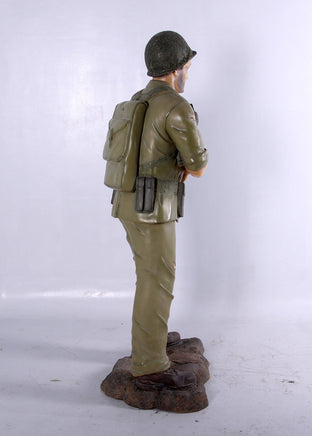 Soldier WWII Life Size Military Prop Resin Decor Statue - LM Treasures 