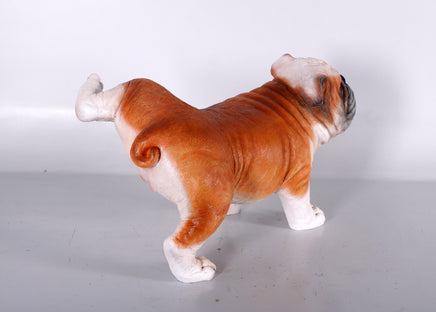 Bulldog Peeing Life Size Statue - LM Treasures 