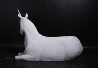Unicorn Bench Life Size Statue - LM Treasures 