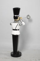 White Trumpet Toy Soldier Small Christmas Statue - LM Treasures 