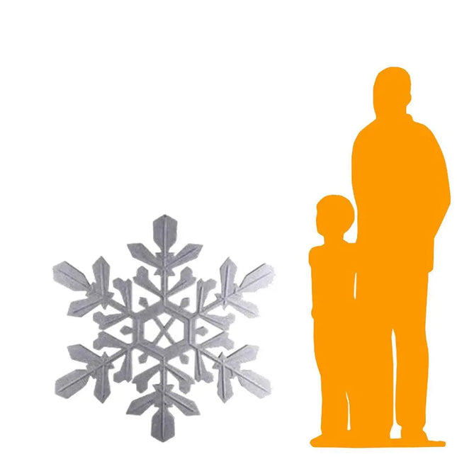 Hanging Silver Snowflake Statue LM Treasures - H