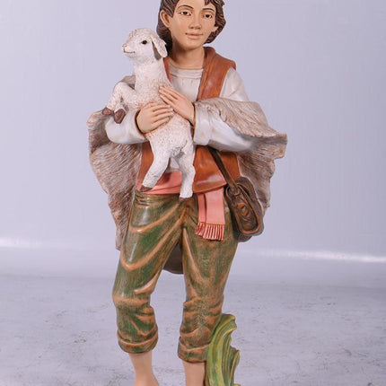 Nativity Shepherd Boy Christmas Life Size Statue - LM Treasures 