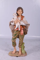 Nativity Shepherd Boy Christmas Life Size Statue - LM Treasures 