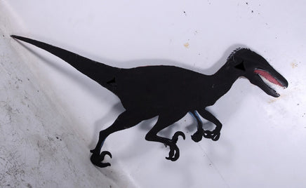 Blue Deinonychus Dinosaur Wall Decor Life Size Statue - LM Treasures 