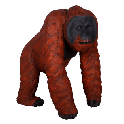 Orangutan Walking Life Size Statue - LM Treasures 