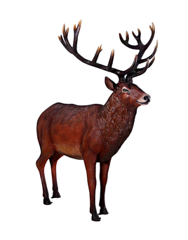 Majestic Stag Deer Life Size Statue - LM Treasures 