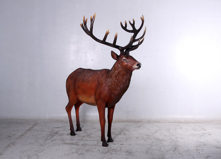 Majestic Stag Deer Life Size Statue - LM Treasures 