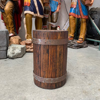 Pirate Stool Barrel Life Size Statue - LM Treasures 