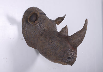 Large Rhinoceros Head Life Size Statue - LM Treasures 