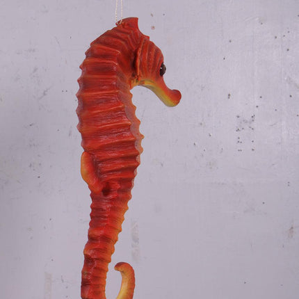 Small Red Seahorse Statue - LM Treasures 