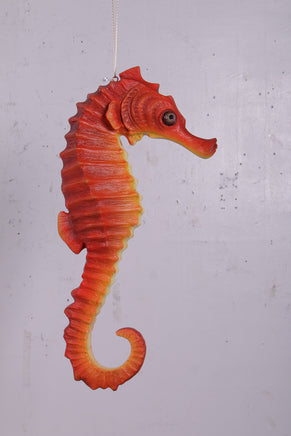 Small Red Seahorse Statue - LM Treasures 