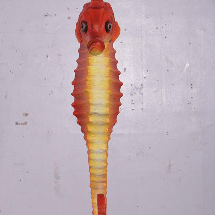 Small Red Seahorse Statue - LM Treasures 