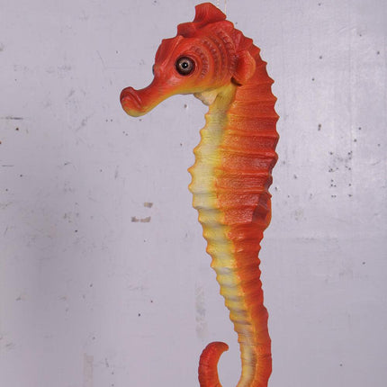 Small Red Seahorse Statue - LM Treasures 