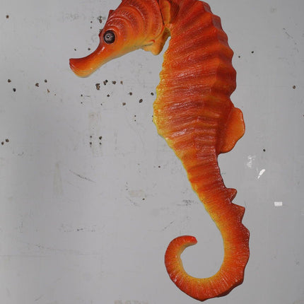 Medium Orange Seahorse Statue - LM Treasures 