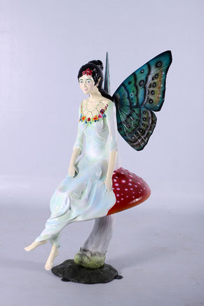 Fairy With Mushroom Over Sized Statue - LM Treasures 