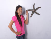 Medium Bronze Starfish Over Sized Statue Prop - LM Treasures 