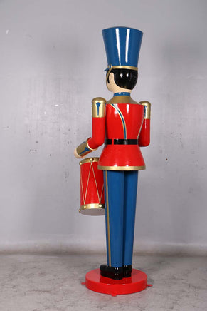 Red Toy Soldier Drummer Over Sized Christmas Statue - LM Treasures 