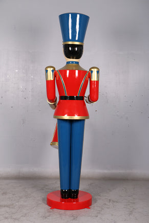 Red Toy Soldier Drummer Over Sized Christmas Statue - LM Treasures 