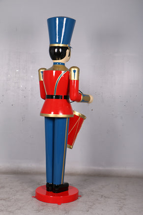 Red Toy Soldier Drummer Over Sized Christmas Statue - LM Treasures 
