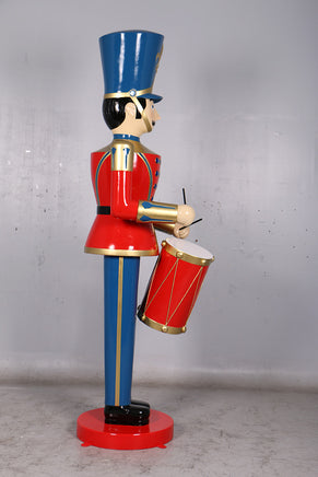 Red Toy Soldier Drummer Over Sized Christmas Statue - LM Treasures 