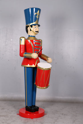 Red Toy Soldier Drummer Over Sized Christmas Statue - LM Treasures 