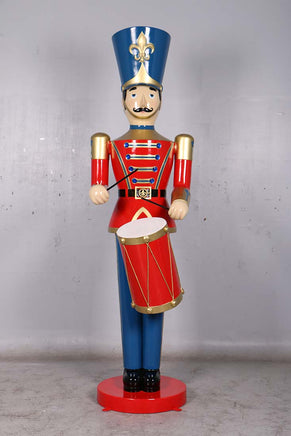 Red Toy Soldier Drummer Over Sized Christmas Statue - LM Treasures 
